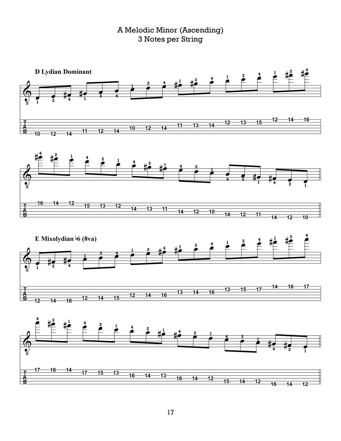 The Left-Hand Gauntlet, Volume 4: Melodic Minor Scales (Ascending)