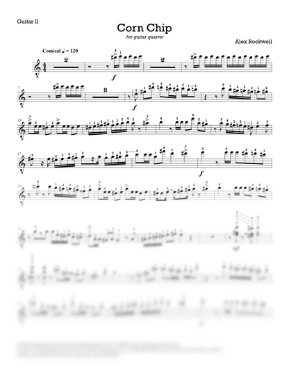 Corn Chip for guitar quartet