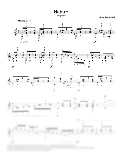 Nature for solo guitar