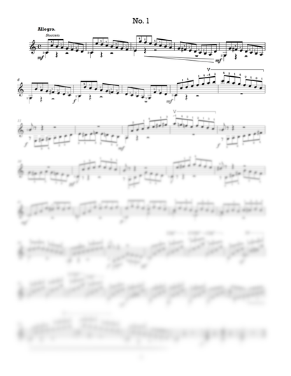 Matteo Carcassi: 25 Melodic & Progressive Studies, Op. 60