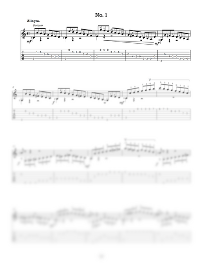 Matteo Carcassi: 25 Melodic & Progressive Studies, Op. 60