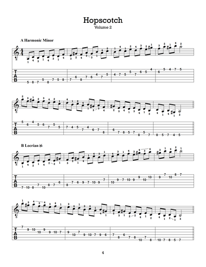 Hopscotch, Volume 2: Harmonic Minor Interval Studies