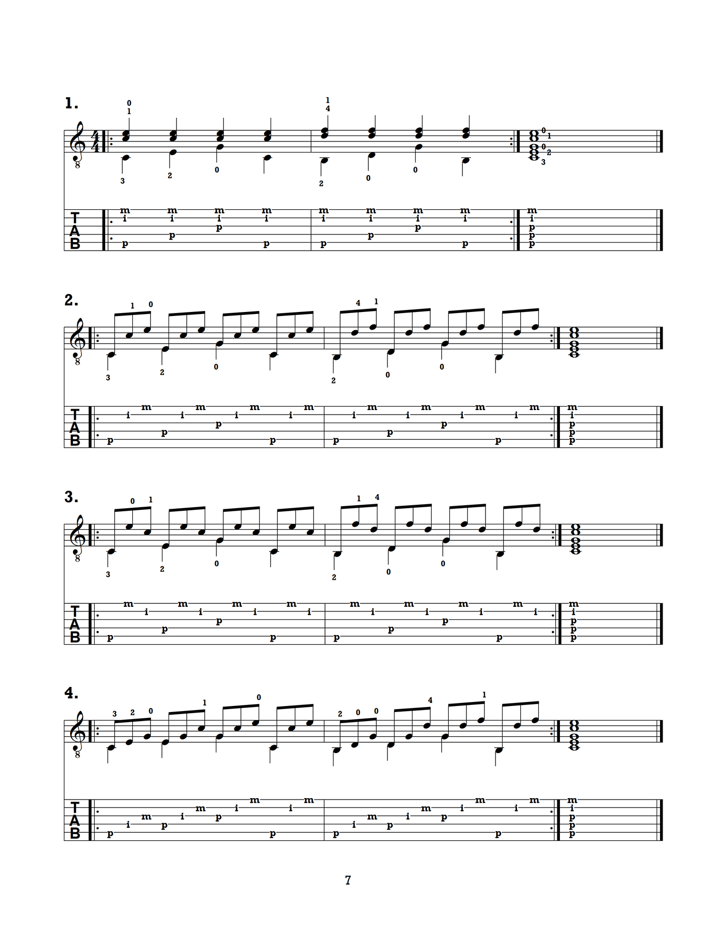 120 Fingerstyle Arpeggio Studies