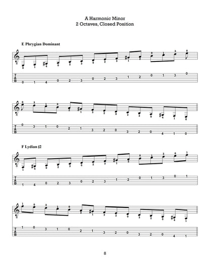 The Left-Hand Gauntlet, Volume 2: Harmonic Minor Scales