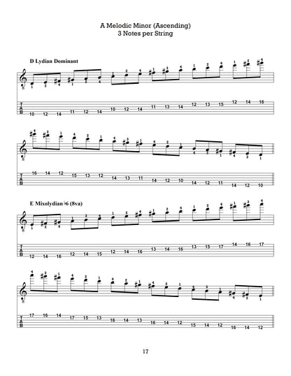 The Left-Hand Gauntlet, Volume 4: Melodic Minor Scales (Ascending)