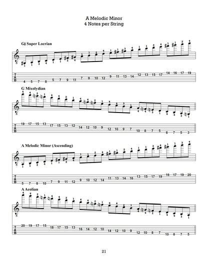 The Left-Hand Gauntlet, Volume 3: Melodic Minor Scales